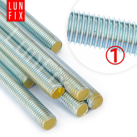 Gewindestange M10 x 1000 mm 10 Stück | Festigkeitsklasse 8.8 DIN 975