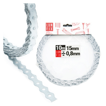 Lochband 15x0,8mm 10m