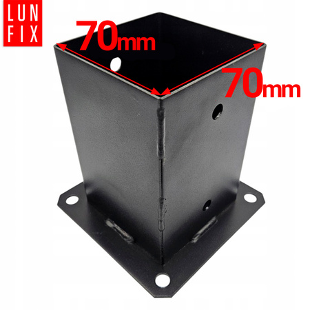 Pfostenträger 70x70 Shwarz