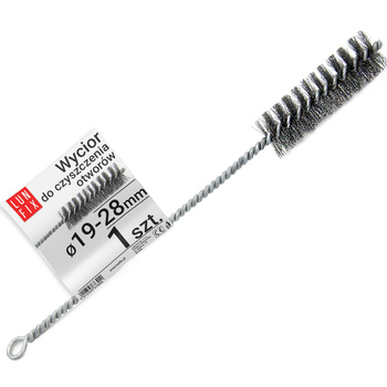 Szczotka metalowa wycior do czyszczenia otworów fi 19-28