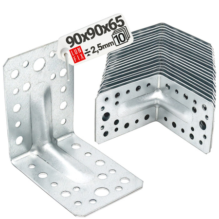 Schwerlast Winkelverbinder 90x90x65x2,5 mm 10 Stück