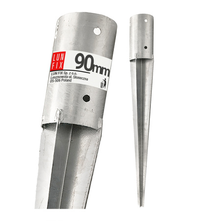 Einschlag-Bodenhülse Ø90mm 750 mm