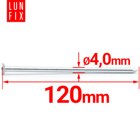 Stahlnägel 4x120 1kg Verzinkter