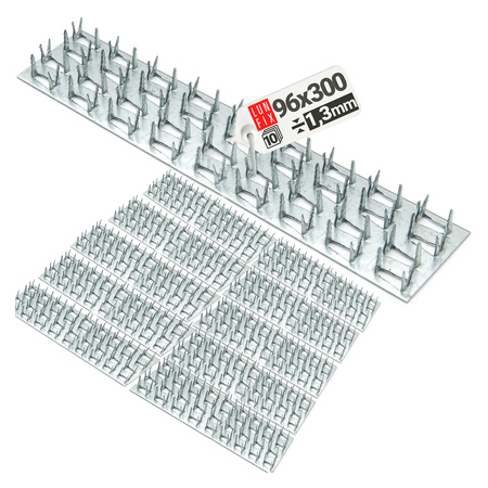 Nagelplatte 300x96x1,3mm Flachverbinder 10 Stk