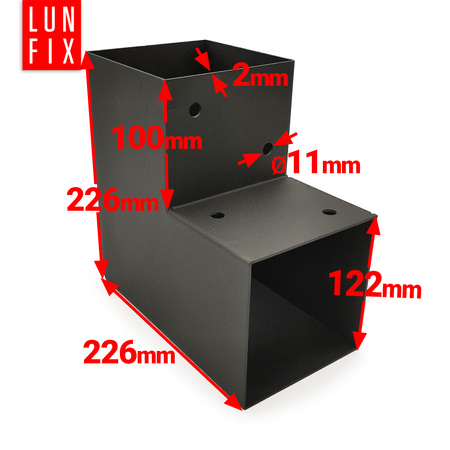 Pfostenverbinder Holzverbinder Pergola 2 balken 120x120mm