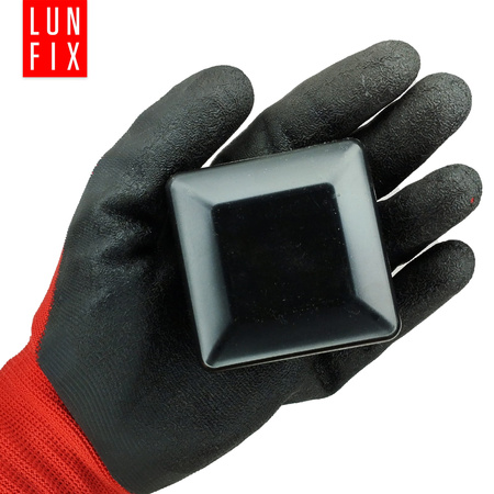 Pfostenkappen Schwarz 60x60 mm Eckig 1 stuck