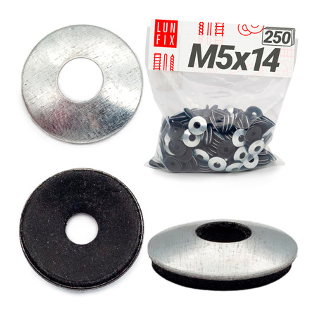 EPDM Unterlegscheiben M5 x 14mm 250