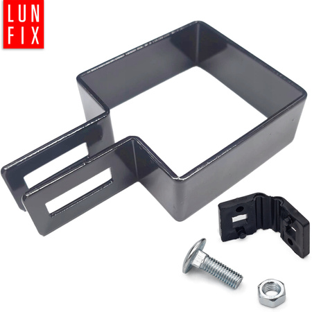 Endschelle Vierkant für 50x50 mm Pfosten Graphit