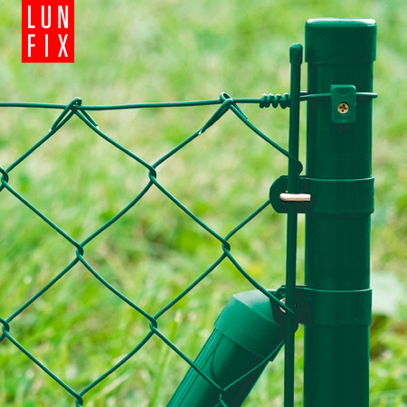 Słupek okrągły ogrodzeniowy zielony fi 42,4mm 1,3m