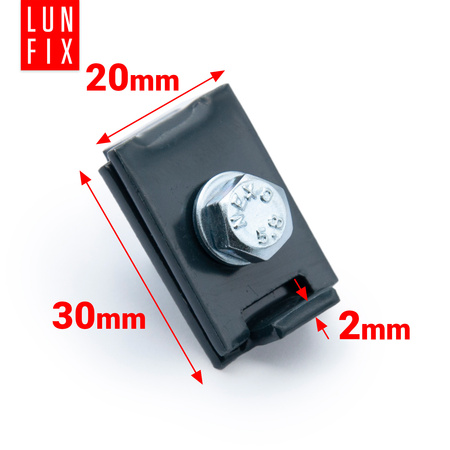 Eckverbinder ür Gittermatten inkl. Befestigungsmaterial Graphit 10stk.