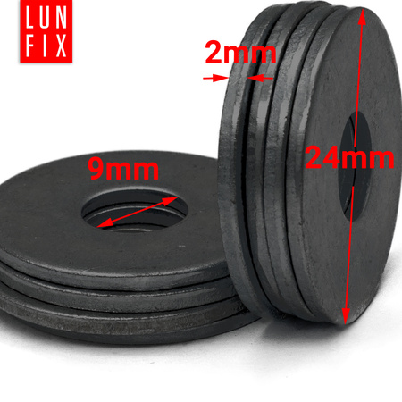 Runde Unterlegscheibe M8 Shwarz verzinkt DIN9021 1kg