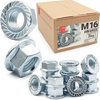 Sperrzahnmutter M16 - 5Kg (ca.105 Stk.) verzinkter Stahl Flanschmutter DIN 6923