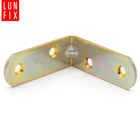 Möbelbauwinkel Gelb Verzinkt 40x40x20x2 mm 3 Stück