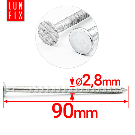 Rillennagel 3 (2,8)x90 5kg verzinkter