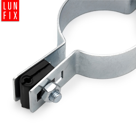 Mittelschelle Rund für 42 mm Pfosten Verzinkt