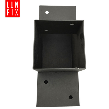 Montage Satz: Schwarz Eckverbinder T 9 x 9 cm + Schrauben