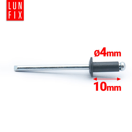 Aluminium Blindnieten DIN7337 4x10 mm 100 Stück RAL 7016 Anthrazitgrau