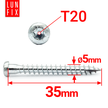 Winkelbeschlagschraube 5x35 mm TX20 250 St.