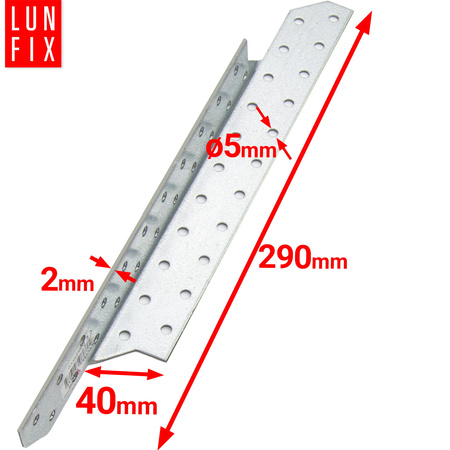 Sparrenpfettenanker 40x290mm Links 50er Set