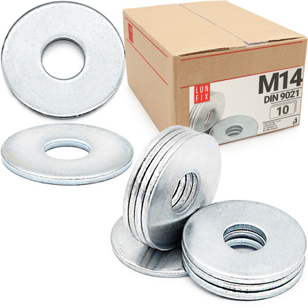 groß Unterlegscheiben M14 - DIN 9021 10 Stück