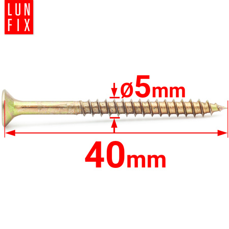 Universalschraube 5,0x40 mm 500 Stück Kreuzschlitz PZ2