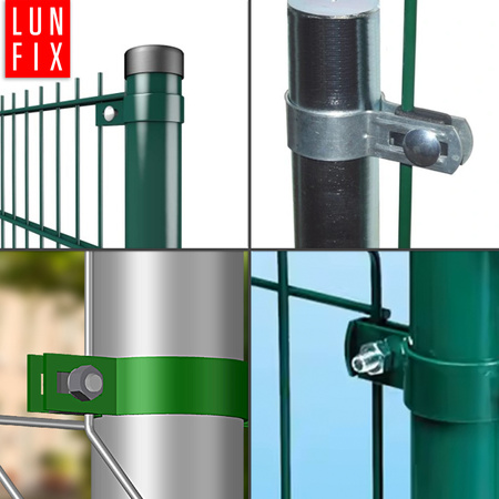 Endschelle Rund für 48 mm Pfosten Grün