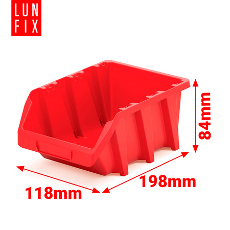 Stapelbox Rot 198x118x84