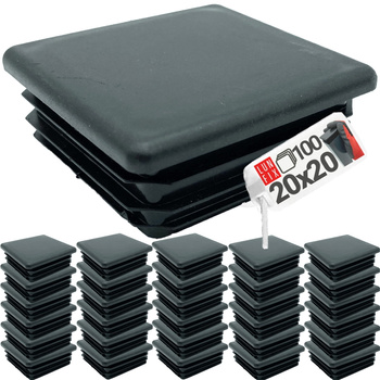 Lamellenstopfen für 20x20 mm Pfosten 10 Stück