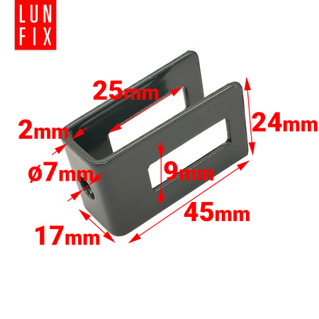 Stabmattenzaun Halter 4mm 5mm Komplett Graphit