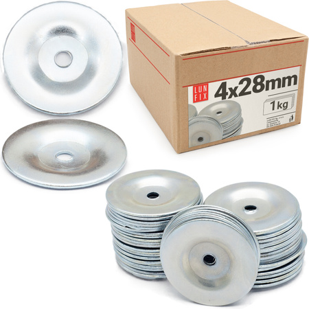 Unterlegscheiben für Dachpappennägel 4x28mm 1kg