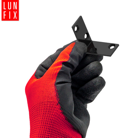 Breitwinkel Eckwinkel Shwarz 40x40x20x2 mm 10stk.