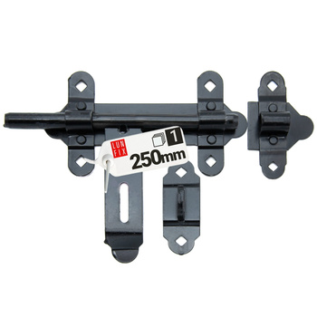 Bolzenriegel Torriegel Riegel 250mm Schwarz