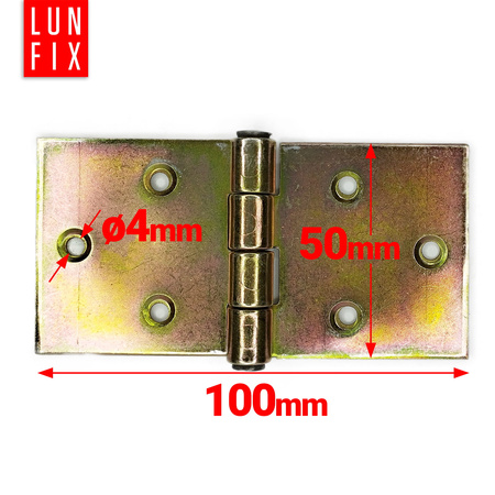 Scharnier Klappbar verzinkt 100x50x2mm 2stk