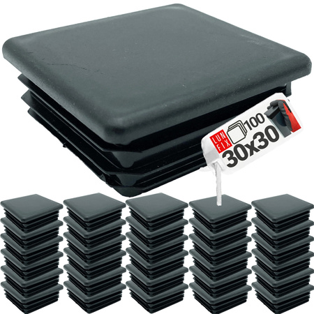 Lamellenstopfen für 30x30 mm Pfosten 10 Stück