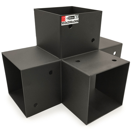 Pfostenverbinder Holzverbinder Pergola 4 balken 100x100mm