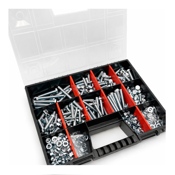 390 stück Sortiment Satz Schrauben Muttern Unterlegscheiben M12