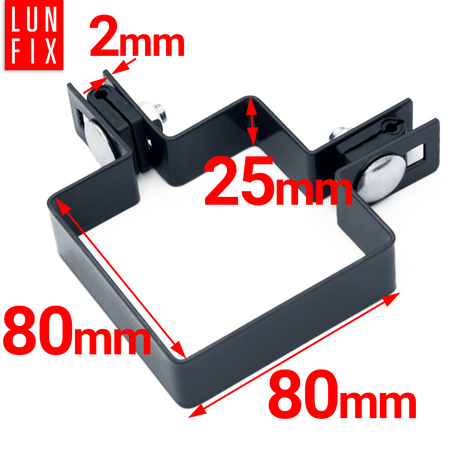 Eckschelle für 80x80 mm Pfosten Graphit