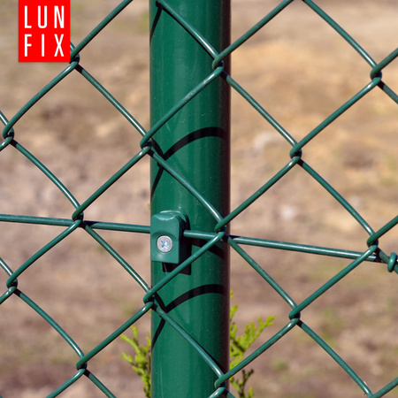 Spanndrahthalter mit Selbstscheidender Schraube 4mm Grün 10er Set