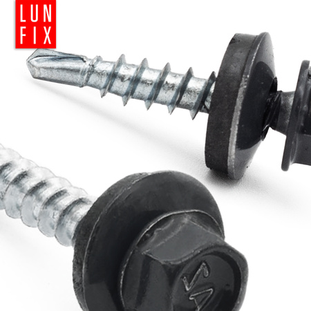 Trapezblechschrauben 4,8 x 55 mm 250 Stück Anthrazit RAL 7016