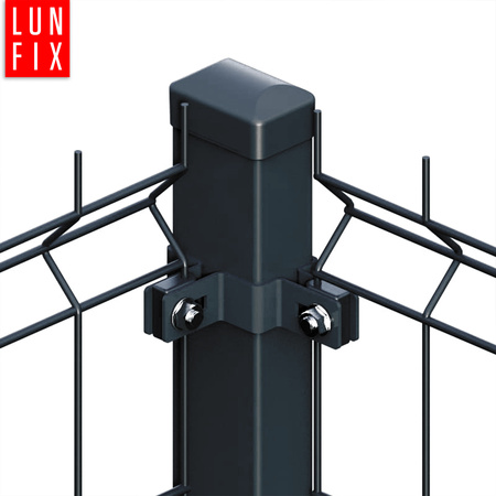 Eckschelle für 100x100 mm Pfosten Graphit