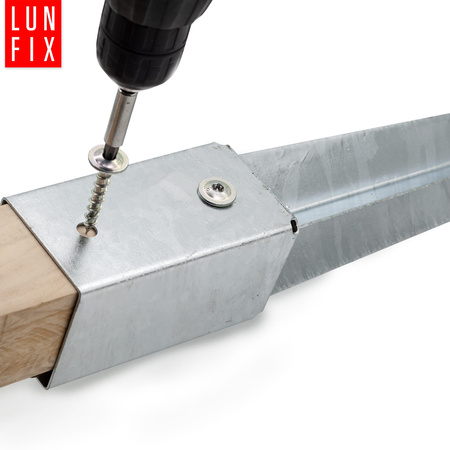 Einschlag-Bodenhülse 70x70mm 750 mm