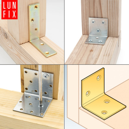 Breitwinkel Eckwinkel Verzinkt 30x30x30x1,5mm 10stk.