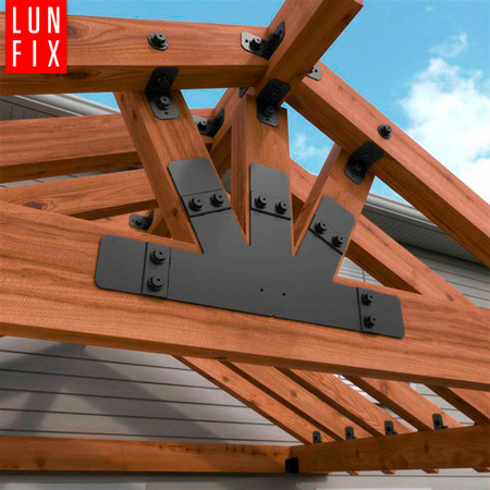 Shwarz Winkelverbinder Lochplattenwinkel 90x90x65x2 1stk