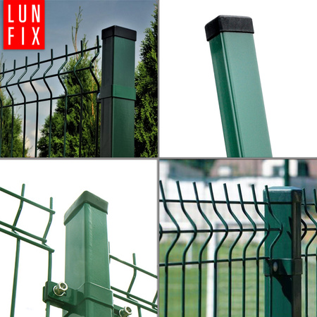 Słupek ogrodzeniowy 60x40 LUNBERG 60x40x2000 1,3mm grubości, zielony 200cm 2m