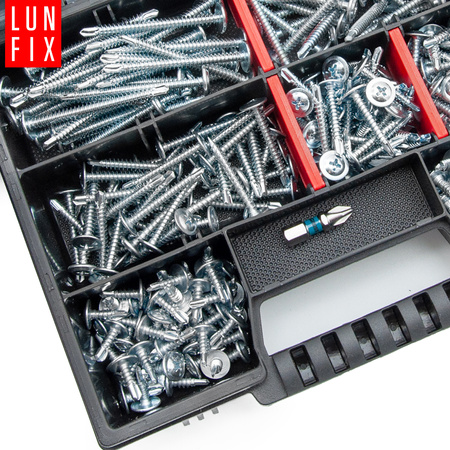 290 stück Sortiment Satz Bohrschrauben inkl. bit PH2