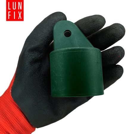 Strebenkappe zur Befestigung Grün für 48 mm Pfosten
