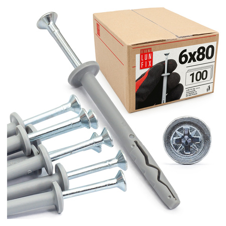 Schlagdübel 6x80 mm 100 Stük