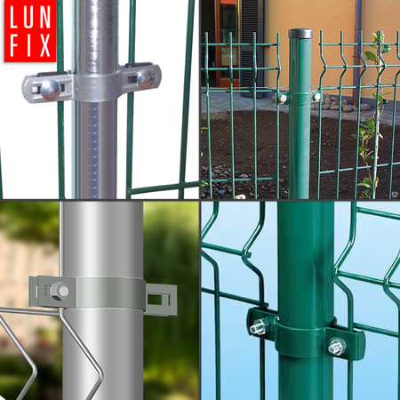 Mittelschelle Rund für 48 mm Pfosten Verzinkt