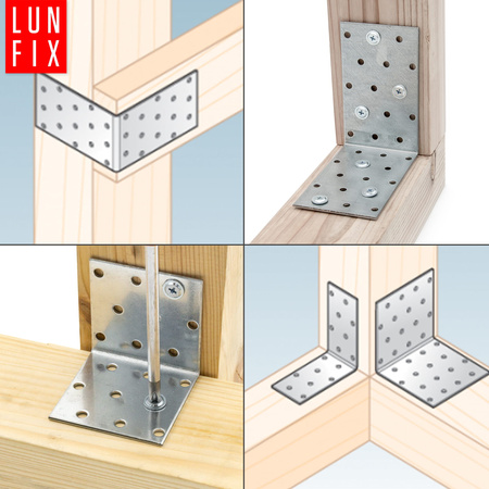 Winkelverbinder 60x60x60x2 20 Stück