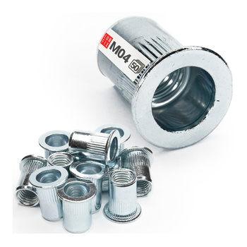 Stahl Blindnietmuttern M04 50stk